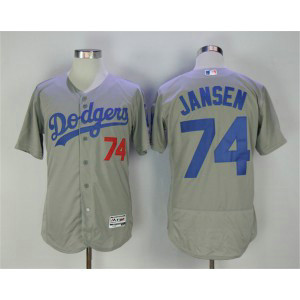 MLB Dodgers 74 Kenley Jansen Gray Flexbase Men Jersey MLB Dodgers 74 Kenley Jansen Gray Flexbase Men Jersey