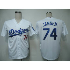 MLB Dodgers 74 Kenley Jansen White Cool Base Men Jersey MLB Dodgers 74 Kenley Jansen White Cool Base Men Jersey