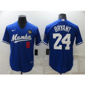 MLB Dodgers 8 & 24 Kobe Bryant Mamba Nike Cool Base Men Jersey MLB Dodgers 8 & 24 Kobe Bryant Mamba Nike Cool Base Men Jersey