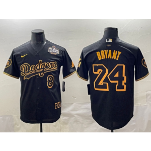MLB Dodgers 8 24 Bryant Black 2025 World Series Nike Cool Base Men Jersey MLB Dodgers 8 24 Bryant Black 2025 World Series Nike Cool Base Men Jersey