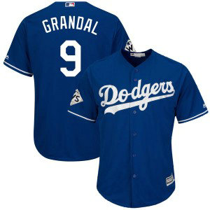 MLB Dodgers 9 Yasmani Grandal Royal 2017 World Series Bound Cool Base Men Jersey MLB Dodgers 9 Yasmani Grandal Royal 2017 World Series Bound Cool Base Men Jersey