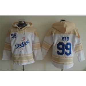 MLB Dodgers 99 Hyun Jin Ryu White Hoodie Men Jersey MLB Dodgers 99 Hyun Jin Ryu White Hoodie Men Jersey