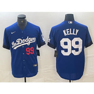MLB Dodgers 99 Kelly City Connect Blue Nike Cool Base Men Jersey MLB Dodgers 99 Kelly City Connect Blue Nike Cool Base Men Jersey