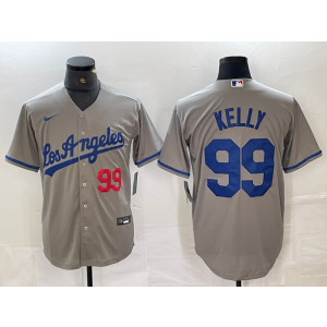 MLB Dodgers 99 Kelly Gray Nike Cool Base Men Jersey MLB Dodgers 99 Kelly Gray Nike Cool Base Men Jersey