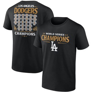 MLB Dodgers Black 2024 World Series Champions Jersey Roster T-Shirt MLB Dodgers Black 2024 World Series Champions Jersey Roster T-Shirt