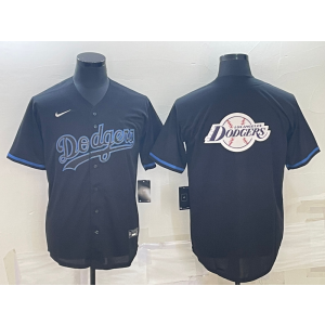 MLB Dodgers Blank Black Baseball Logo Nike Men Jersey MLB Dodgers Blank Black Baseball Logo Nike Men Jersey