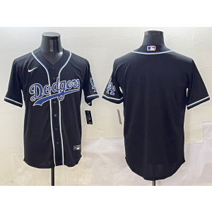 MLB Dodgers Blank Black Blue Nike Cool Base Men Jersey MLB Dodgers Blank Black Blue Nike Cool Base Men Jersey