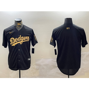 MLB Dodgers Blank Black Gold Nike Cool Base Men Jersey MLB Dodgers Blank Black Gold Nike Cool Base Men Jersey