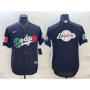 MLB Dodgers Blank Black Mexico Baseball Logo Nike Men Jersey MLB Dodgers Blank Black Mexico Baseball Logo Nike Men Jersey
