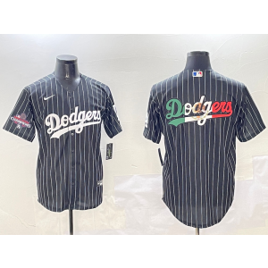 MLB Dodgers Blank Black Mexico Champion Nike Cool Base Men Jersey MLB Dodgers Blank Black Mexico Champion Nike Cool Base Men Jersey