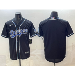 MLB Dodgers Blank Black Nike Cool Base Men Jersey MLB Dodgers Blank Black Nike Cool Base Men Jersey