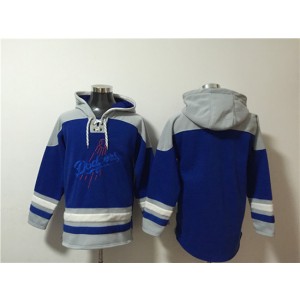MLB Dodgers Blank Blue Ageless Must-Have Lace-Up Pullover Hoodie MLB Dodgers Blank Blue Ageless Must-Have Lace-Up Pullover Hoodie