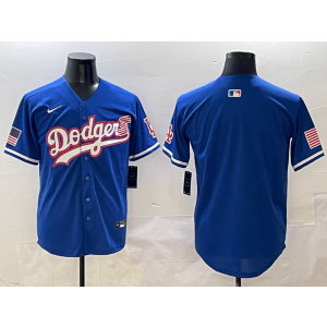 MLB Dodgers Blank Blue USA Flag Nike Cool Base Men Jersey MLB Dodgers Blank Blue USA Flag Nike Cool Base Men Jersey