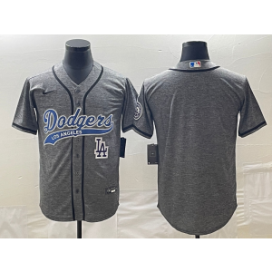 MLB Dodgers Blank Grey Baseball Nike Cool Base Men Jersey MLB Dodgers Blank Grey Baseball Nike Cool Base Men Jersey