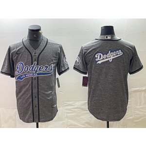 MLB Dodgers Blank Grey Baseball Nike Cool Base Men Jersey MLB Dodgers Blank Grey Baseball Nike Cool Base Men Jersey