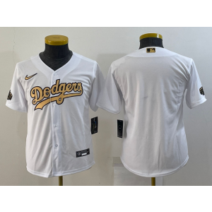 MLB Dodgers Blank White 2022 All-Star Nike Cool Base Youth Jersey MLB Dodgers Blank White 2022 All-Star Nike Cool Base Youth Jersey