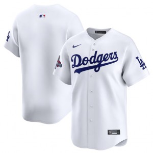 MLB Dodgers Blank White 2024 World Series Champions Nike Cool Base Men Jersey MLB Dodgers Blank White 2024 World Series Champions Nike Cool Base Men Jersey
