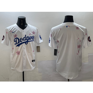 MLB Dodgers Blank White 2025 Tokyo Series Nike Cool Base Men Jersey MLB Dodgers Blank White 2025 Tokyo Series Nike Cool Base Men Jersey