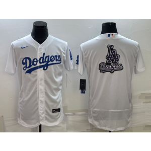 MLB Dodgers Blank White Baseball Logo Nike Flexbase Men Jersey MLB Dodgers Blank White Baseball Logo Nike Flexbase Men Jersey