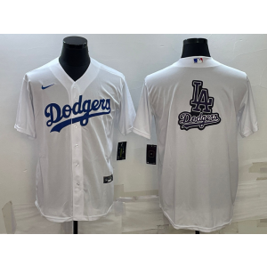 MLB Dodgers Blank White Baseball Logo Nike Men Jersey MLB Dodgers Blank White Baseball Logo Nike Men Jersey
