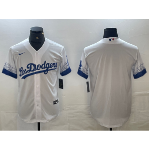 MLB Dodgers Blank White City Connect Nike Cool Base Men Jersey MLB Dodgers Blank White City Connect Nike Cool Base Men Jersey