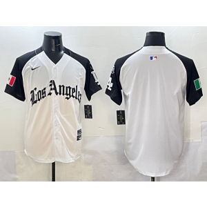 MLB Dodgers Blank White Mexico Nike Cool Base Men Jersey MLB Dodgers Blank White Mexico Nike Cool Base Men Jersey