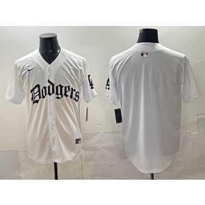 MLB Dodgers Blank White Nike Cool Base Men Jersey MLB Dodgers Blank White Nike Cool Base Men Jersey