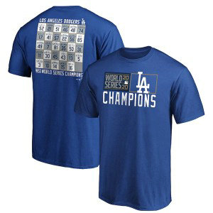 MLB Dodgers Blue 2020 World Series Champions T-shirt MLB Dodgers Blue 2020 World Series Champions T-shirt