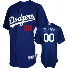 MLB Dodgers Blue Cool Base Customized Men Jersey MLB Dodgers Blue Cool Base Customized Men Jersey