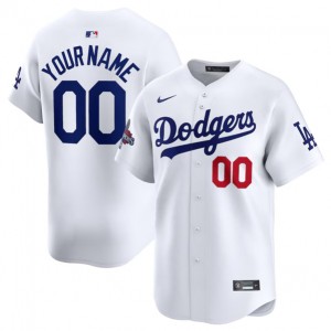 MLB Dodgers Customized White 2024 World Series Champions Nike Cool Base Men Jersey MLB Dodgers Customized White 2024 World Series Champions Nike Cool Base Men Jersey