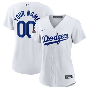 MLB Dodgers Customized White 2024 World Series Champions Women Jersey(Run Small) MLB Dodgers Customized White 2024 World Series Champions Women Jersey(Run Small)
