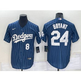 MLB Dodgers Front 8 Back 24 Kobe Bryant Navy Nike Cool Base Men Jersey MLB Dodgers Front 8 Back 24 Kobe Bryant Navy Nike Cool Base Men Jersey
