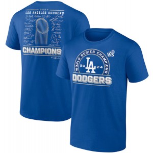 MLB Dodgers Royal 2024 World Series Champions Signature Roster T-Shirt MLB Dodgers Royal 2024 World Series Champions Signature Roster T-Shirt