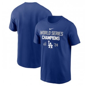 MLB Dodgers Royal 2024 World Series Champions T-Shirt MLB Dodgers Royal 2024 World Series Champions T-Shirt