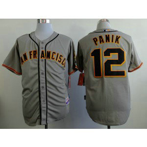 MLB Giants 12 Joe Panik Grey With Gold Color Cool Base Men Jersey MLB Giants 12 Joe Panik Grey With Gold Color Cool Base Men Jersey