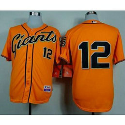 MLB Giants 12 Joe Panik Orange Alternate Cool Base Men Jersey MLB Giants 12 Joe Panik Orange Alternate Cool Base Men Jersey