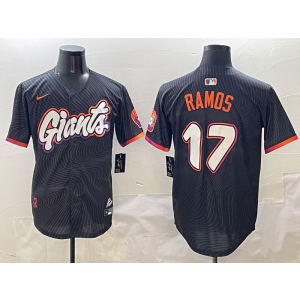 MLB Giants 17 RAMOS Black City Nike Cool Base Men Jersey MLB Giants 17 RAMOS Black City Nike Cool Base Men Jersey