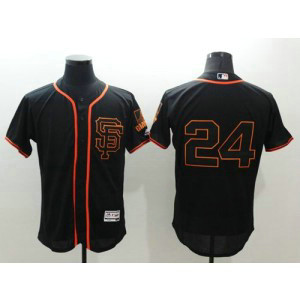 MLB Giants 24 Willie Mays Black Flexbase Alternate Men Jersey MLB Giants 24 Willie Mays Black Flexbase Alternate Men Jersey