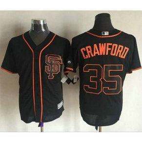 MLB Giants 35 Brandon Crawford Black New Cool Base Alternate Men Jersey MLB Giants 35 Brandon Crawford Black New Cool Base Alternate Men Jersey