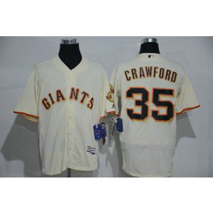 MLB Giants 35 Brandon Crawford Cream Flexbase Men Jersey MLB Giants 35 Brandon Crawford Cream Flexbase Men Jersey