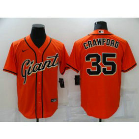 MLB Giants 35 Brandon Crawford Orange Nike Cool Base Men Jersey MLB Giants 35 Brandon Crawford Orange Nike Cool Base Men Jersey