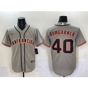 MLB Giants 40 Madison Bumgarner Grey Nike Cool Base Men Jersey MLB Giants 40 Madison Bumgarner Grey Nike Cool Base Men Jersey