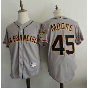 MLB Giants 45 Matt Moore Cream Grey Flexbase Men Jersey MLB Giants 45 Matt Moore Cream Grey Flexbase Men Jersey