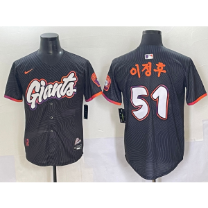 MLB Giants 51 J.H Lee Black City Connect Nike Cool Base Men Jersey MLB Giants 51 J.H Lee Black City Connect Nike Cool Base Men Jersey
