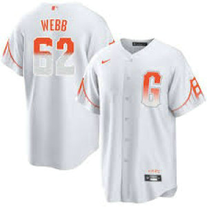 MLB Giants 62 Webb White 2021 City Connect Nike Cool Base Men Jersey