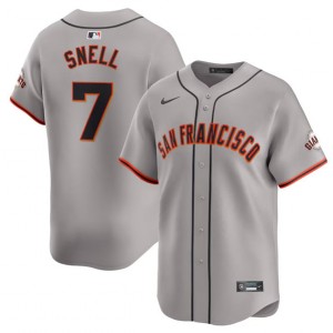 MLB Giants 7 Blake Snell Gray Away Nike Cool Base Men Jersey MLB Giants 7 Blake Snell Gray Away Nike Cool Base Men Jersey