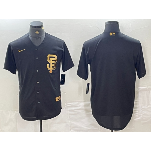 MLB Giants Blank Black Gold Nike Cool Base Men Jersey MLB Giants Blank Black Gold Nike Cool Base Men Jersey