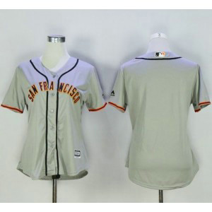 MLB Giants Blank Grey Road Women Jersey MLB Giants Blank Grey Road Women Jersey