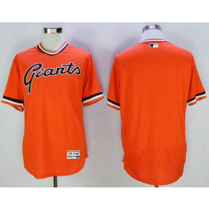 MLB Giants Blank Orange 1978 Turn Back The Clock Flexbase Men Jersey