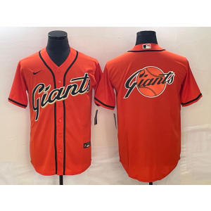 MLB Giants Blank Orange Baseball Logo Nike Cool Base Men Jersey MLB Giants Blank Orange Baseball Logo Nike Cool Base Men Jersey